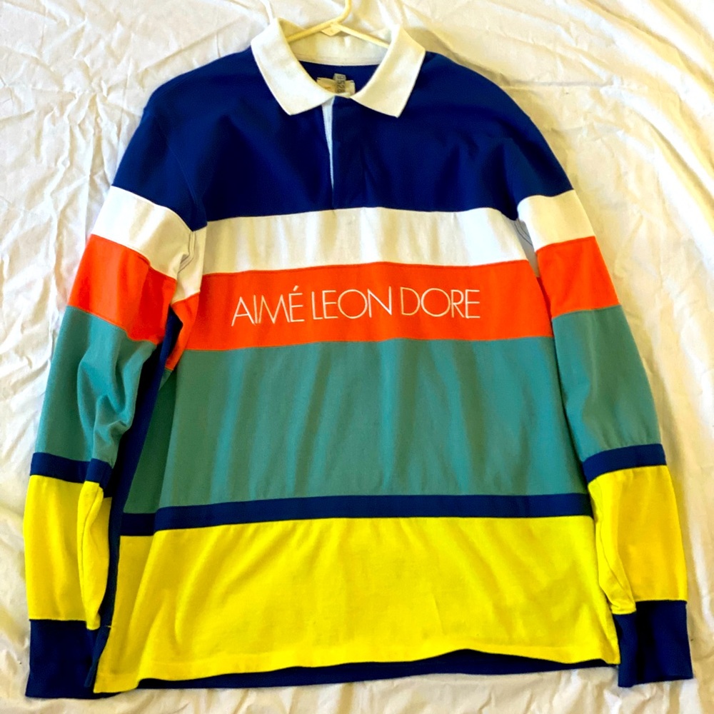 Aime Leon Dore rugby polo shirt